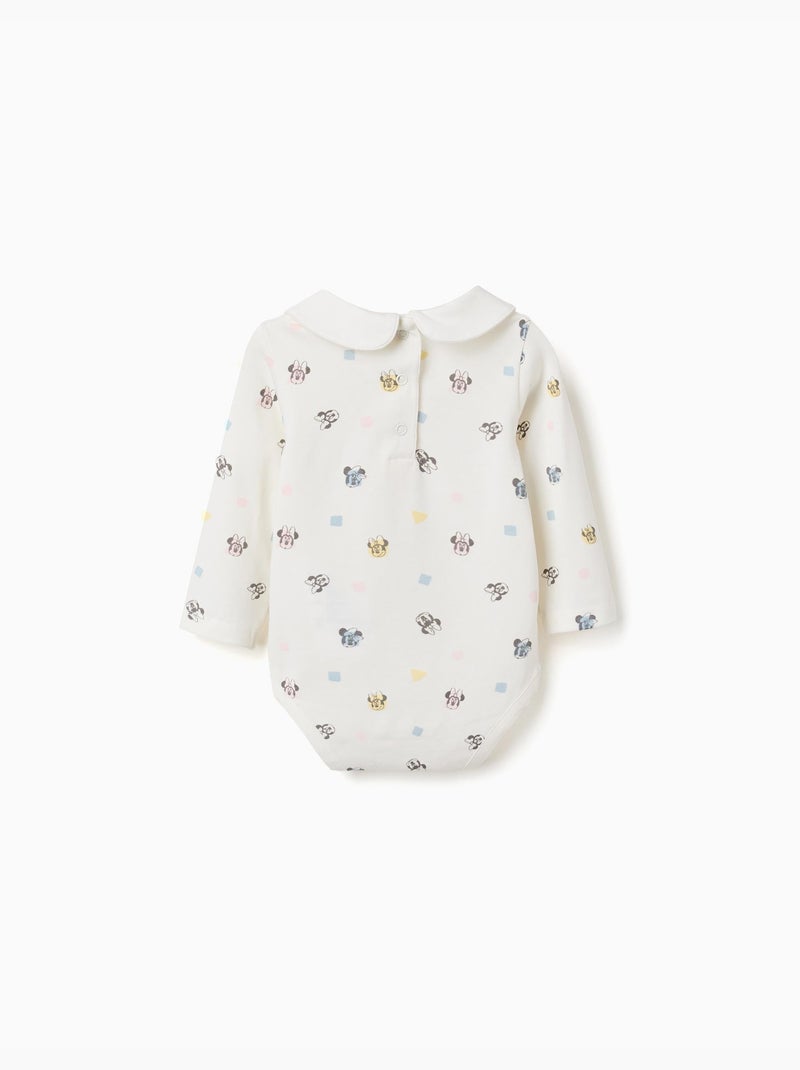 Body à manches longues avec motif Minnie Blanc - Kiabi