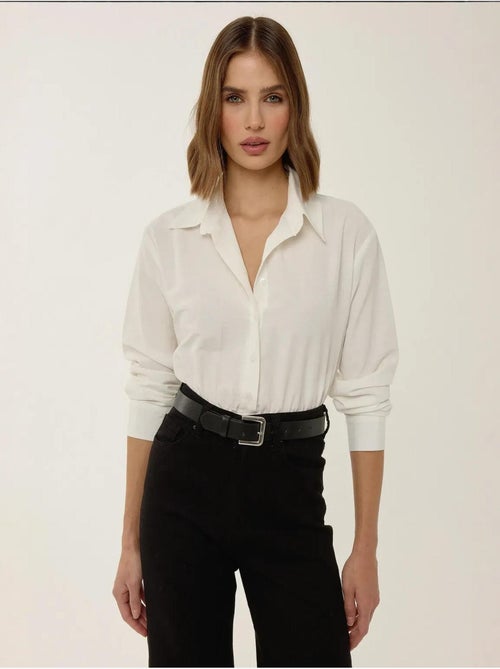 Body à manches longues et col chemise avec fermeture à pression hiccup - Kiabi Body à manches longues et col chemise avec fermeture à pression hiccup - Kiabi