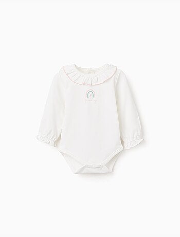 Body à manches longues et imprimé arc-en-ciel