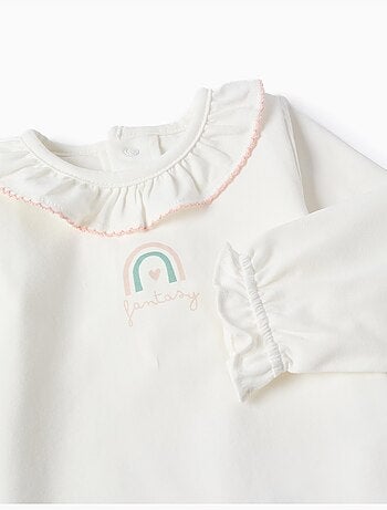 Body à manches longues et imprimé arc-en-ciel