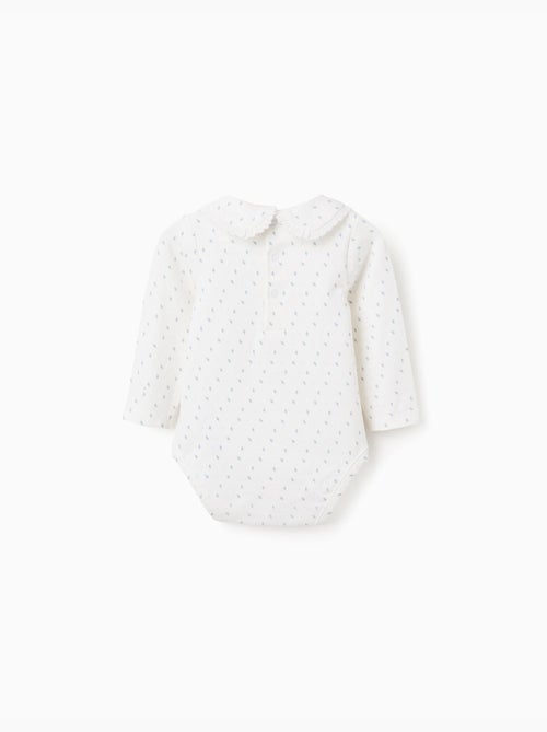 Body à manches longues et motif feuille - Kiabi