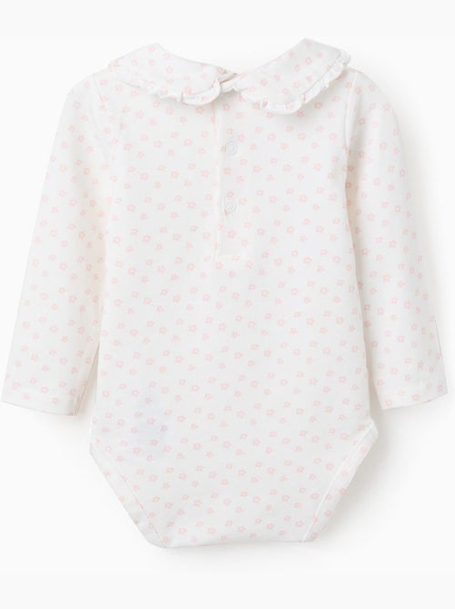 Body à manches longues et motif floral - Kiabi