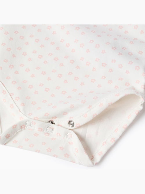 Body à manches longues et motif floral - Kiabi