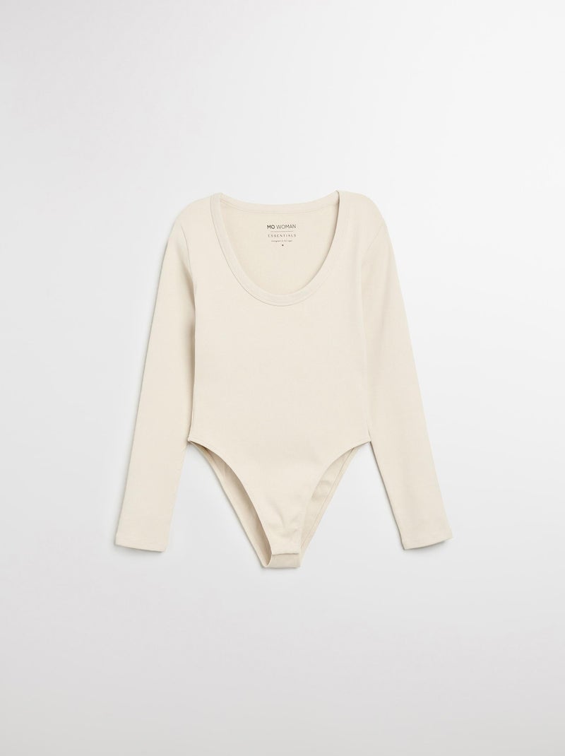 Body à manches longues, MO Fashion Beige - Kiabi