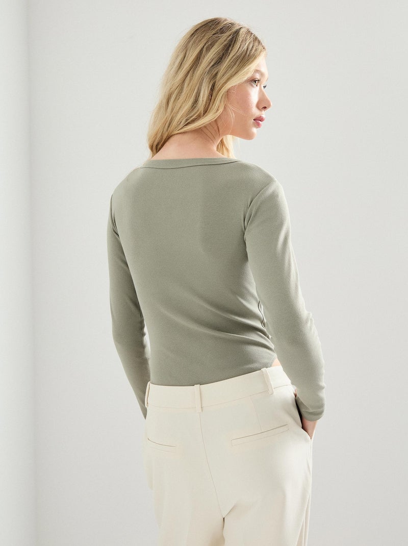 Body à manches longues, MO Fashion Gris - Kiabi