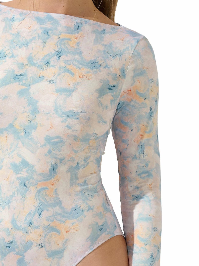 Body à manches longues Olena Bleu - Kiabi