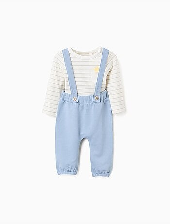 Body à manches longues rayé + pantalon