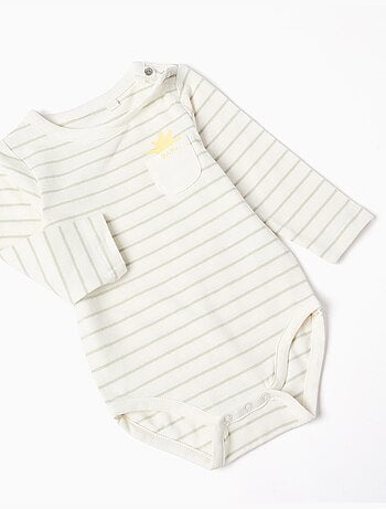 Body à manches longues rayé + pantalon