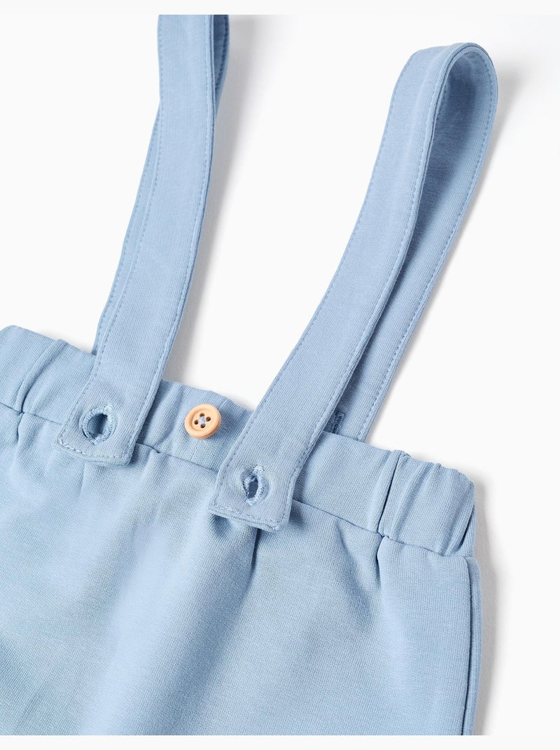 Body à manches longues rayé + pantalon Bleu clair - Kiabi