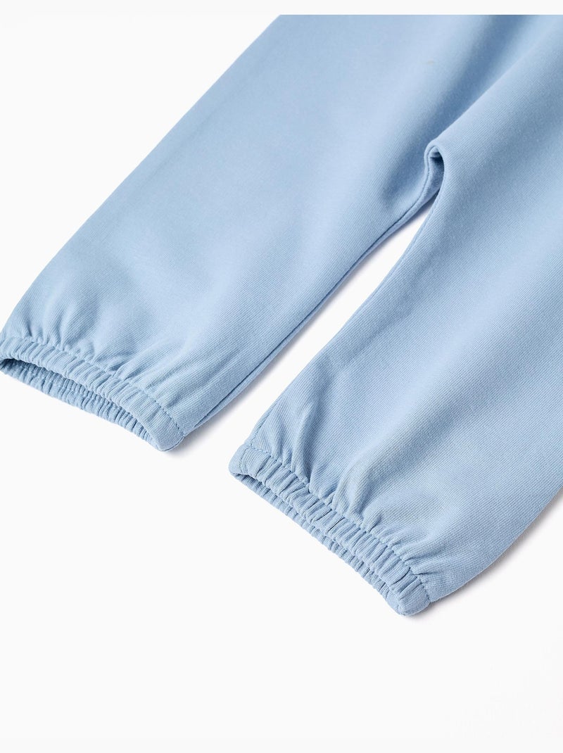 Body à manches longues rayé + pantalon Bleu clair - Kiabi