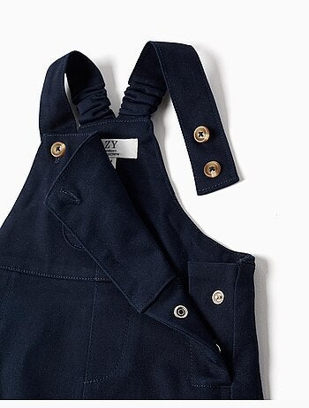 Body à manches longues + salopette en sergé