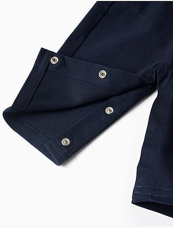 Body à manches longues + salopette en sergé