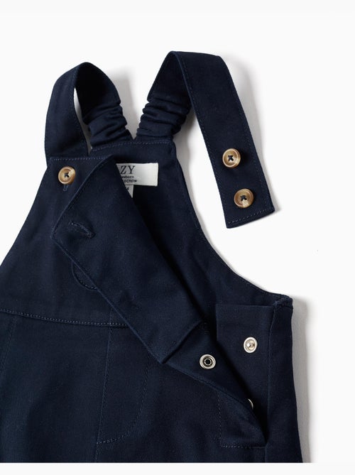 Body à manches longues + salopette en sergé - Kiabi