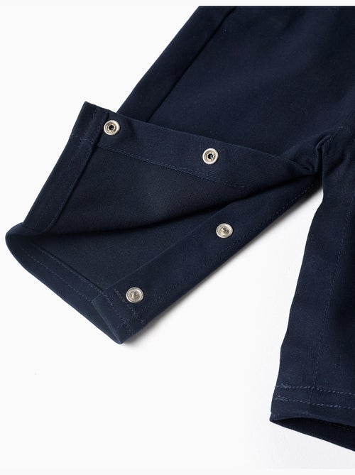 Body à manches longues + salopette en sergé - Kiabi