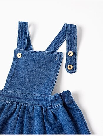 Body à motif + robe salopette en jean