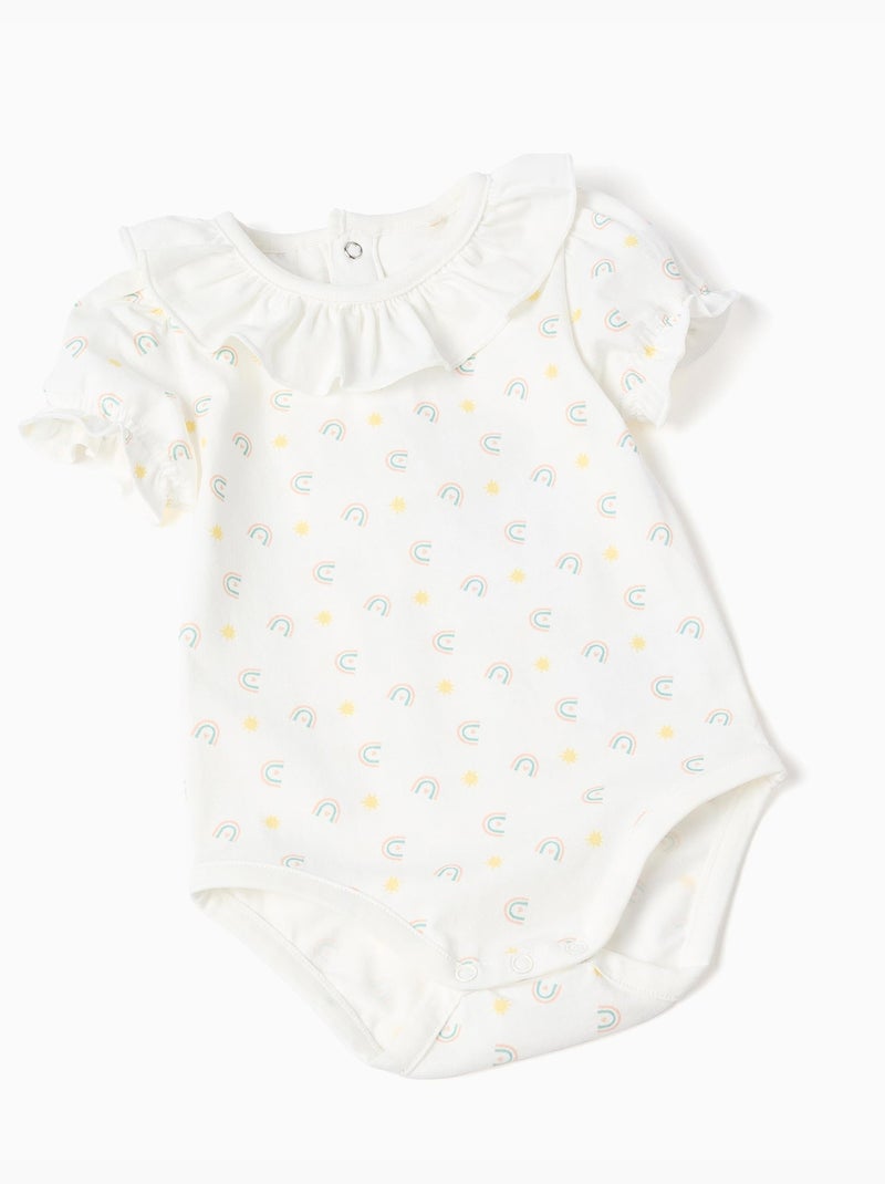 Body à motif + robe salopette en jean Bleu clair - Kiabi