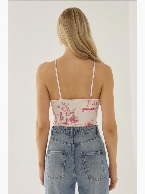Body à motifs inspiré du corset hiccup - Kiabi