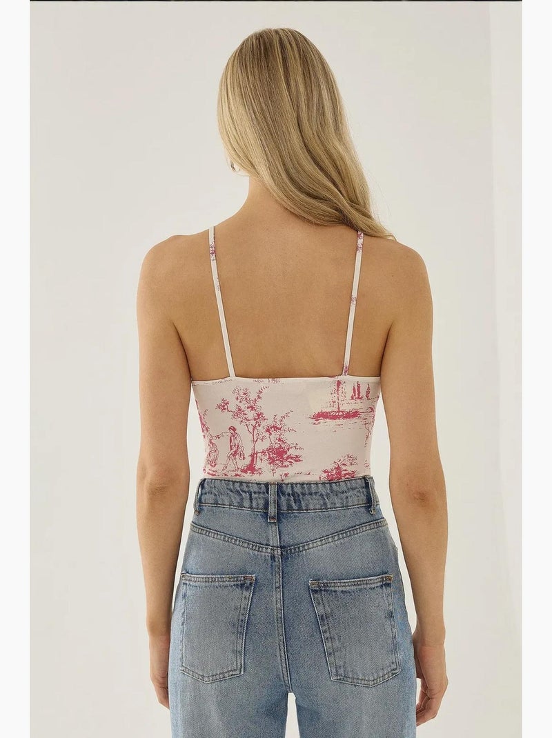 Body à motifs inspiré du corset hiccup Rose - Kiabi