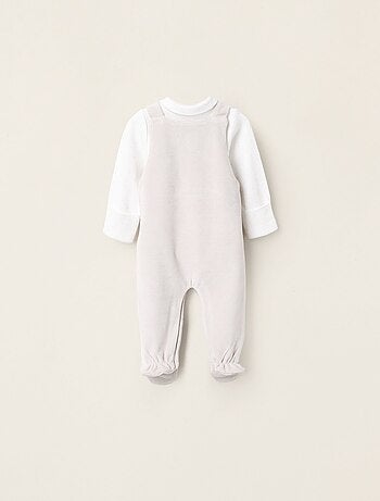 Body à Pois + Combi-Short en Velours