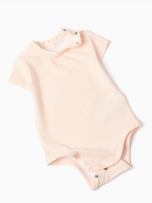 Body à rayures + short en jean - Kiabi