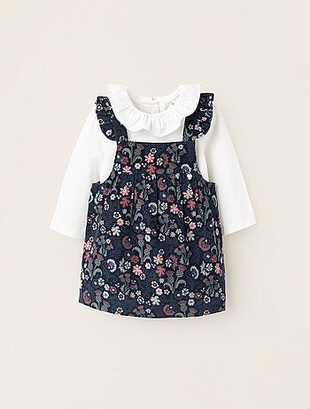 Body à Volants + Robe Salopette Florale Brothers & Sisters