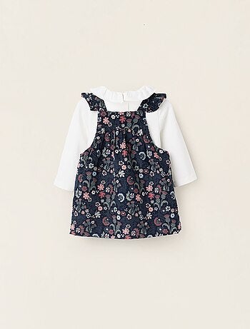 Body à Volants + Robe Salopette Florale Brothers & Sisters