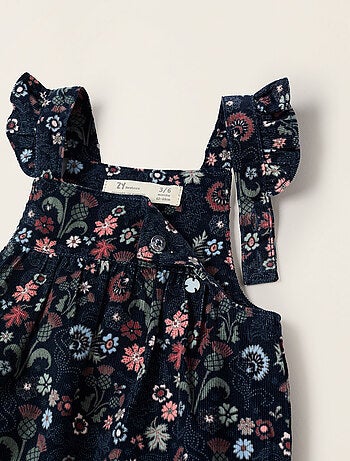 Body à Volants + Robe Salopette Florale Brothers & Sisters