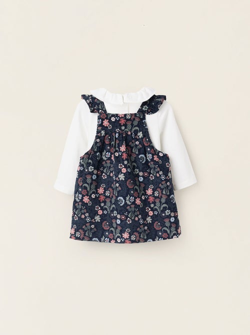 Body à Volants + Robe Salopette Florale Brothers & Sisters - Kiabi