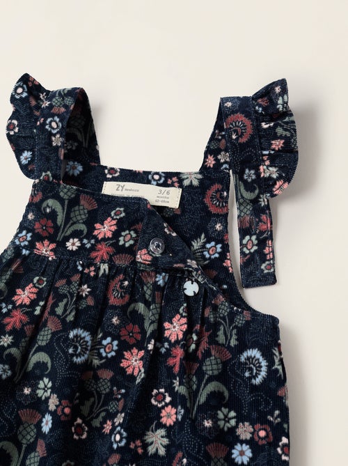 Body à Volants + Robe Salopette Florale Brothers & Sisters - Kiabi