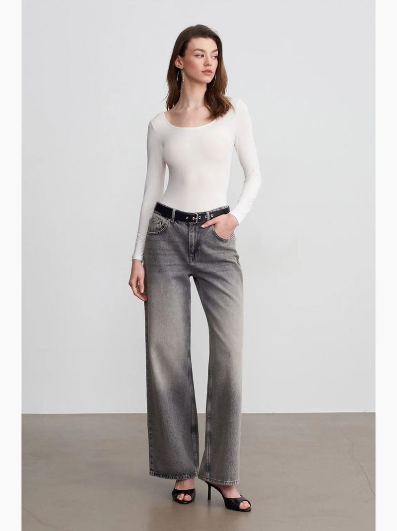 Body ajusté en jersey modal dilvin Blanc - Kiabi