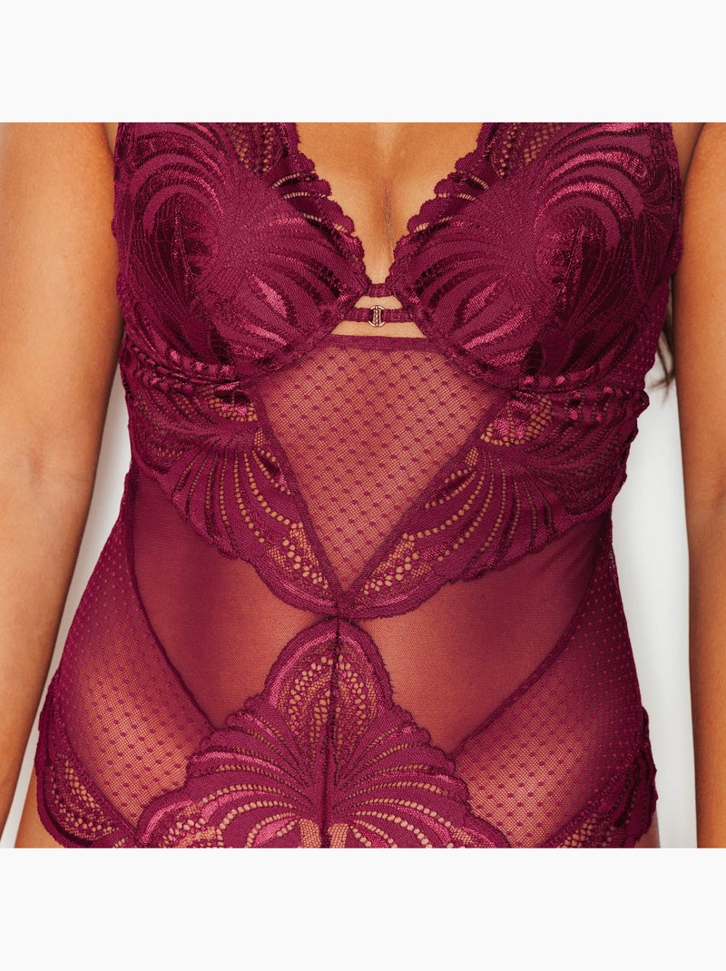 Body ampliforme foulard jen - rougegorge lingerie Rouge - Kiabi