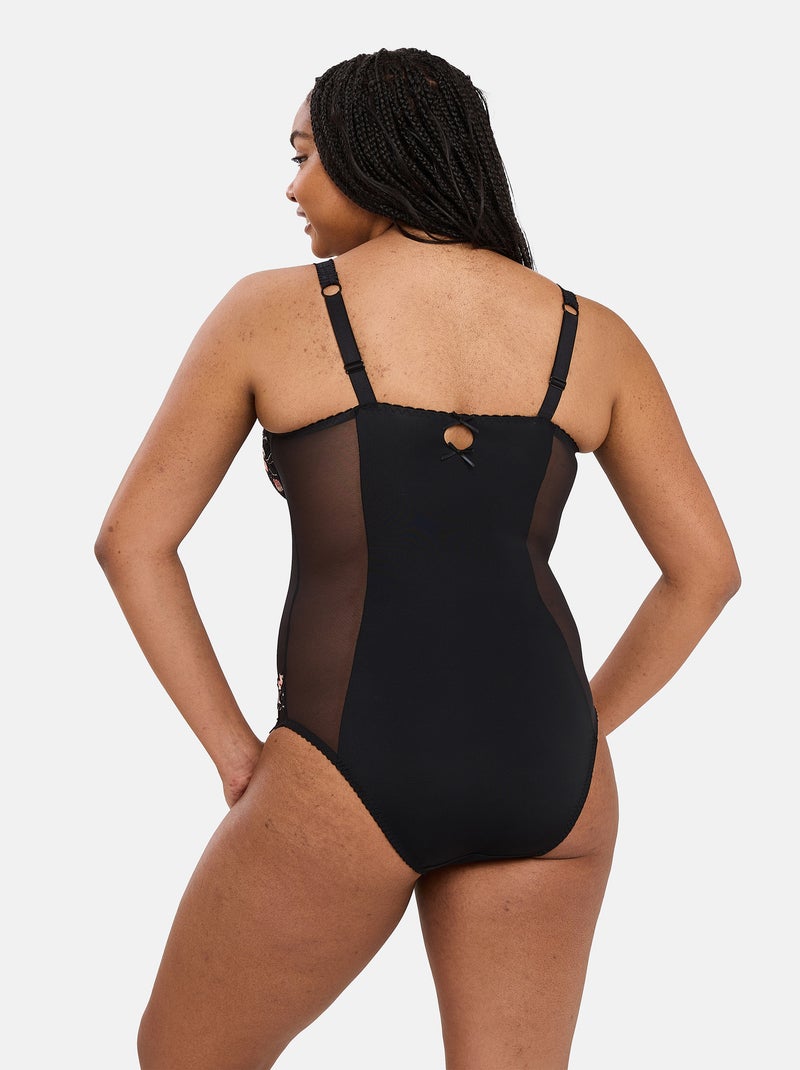 Body Arum Cabaret Sans Complexe Noir Rose Gris - Kiabi