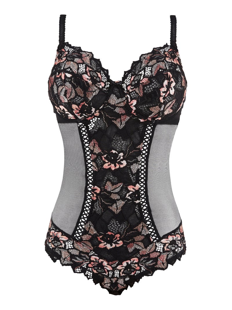 Body Arum Cabaret Sans Complexe Noir Rose Gris - Kiabi
