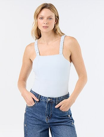 Body avec bretelles élastiquées