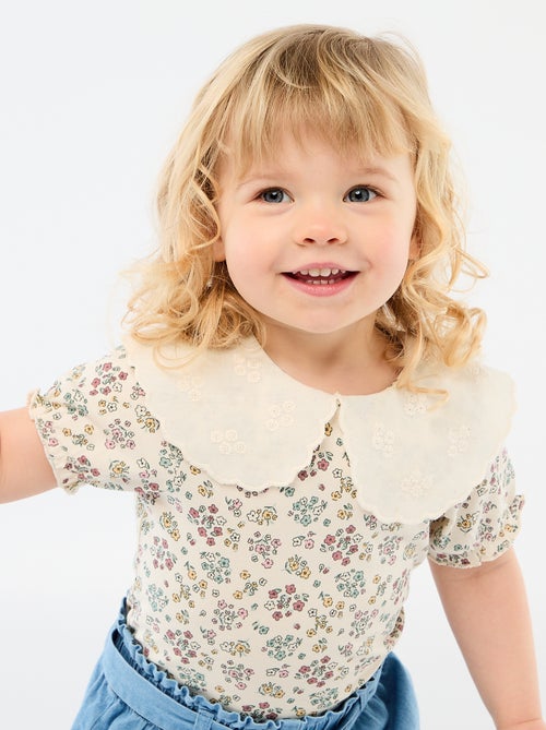 Body avec col claudine - Kiabi