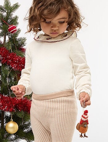 Body avec col claudine et manches longues