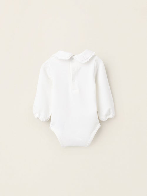 Body avec Col Claudine et Volants - Kiabi