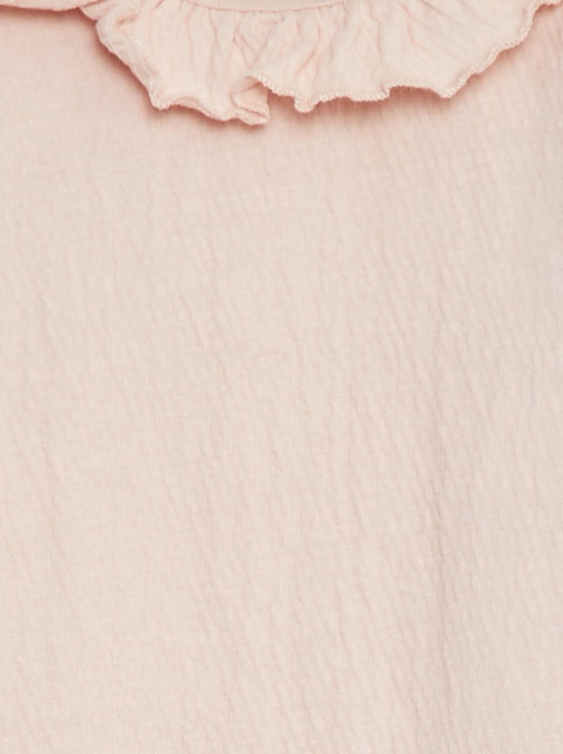 Body avec col claudine - ROSE - Bébé fille - 1.80€ - Kiabi