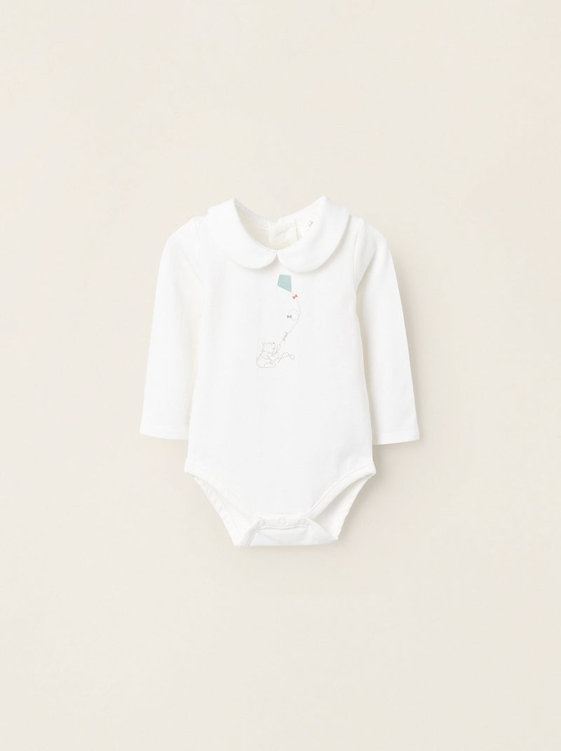 Body avec Col Peter Pan Winnie Blanc - Kiabi