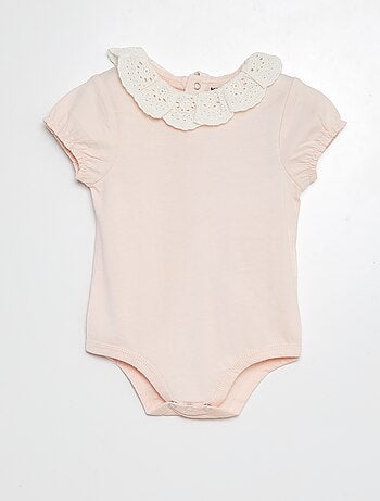 Body avec colerette en broderies anglaises