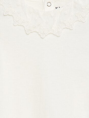 Body avec collerette en dentelle