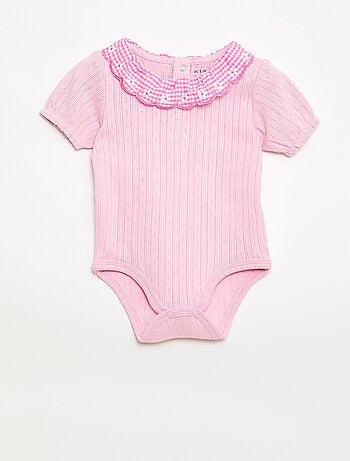 Body avec collerette motif vichy