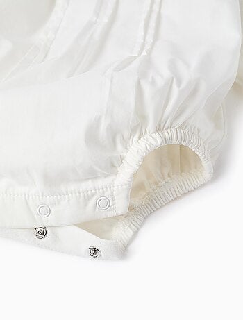 Body avec Détails Plissés et Col à Volants