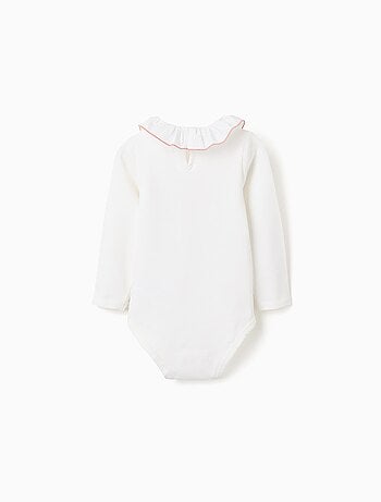 Body avec imprimé et col à volants