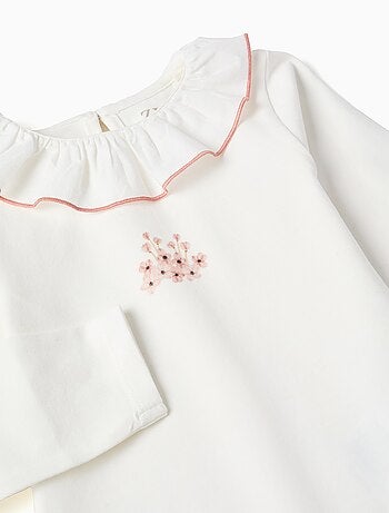 Body avec imprimé et col à volants