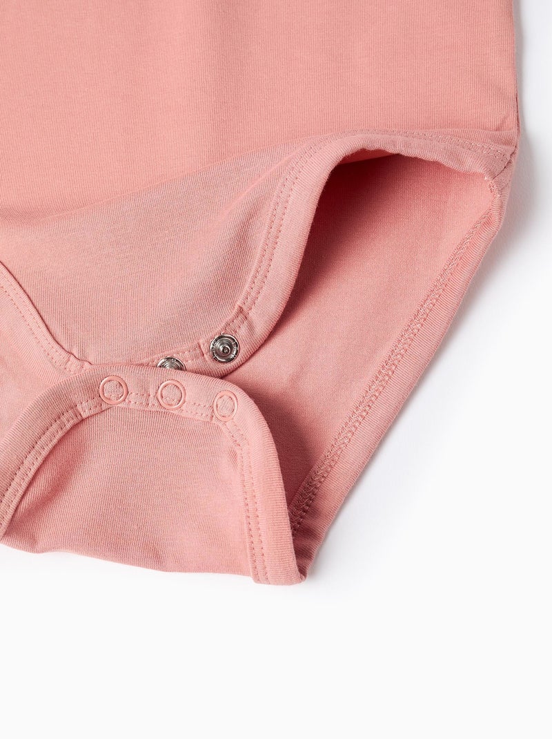 Body avec imprimé et col à volants Rose - Kiabi