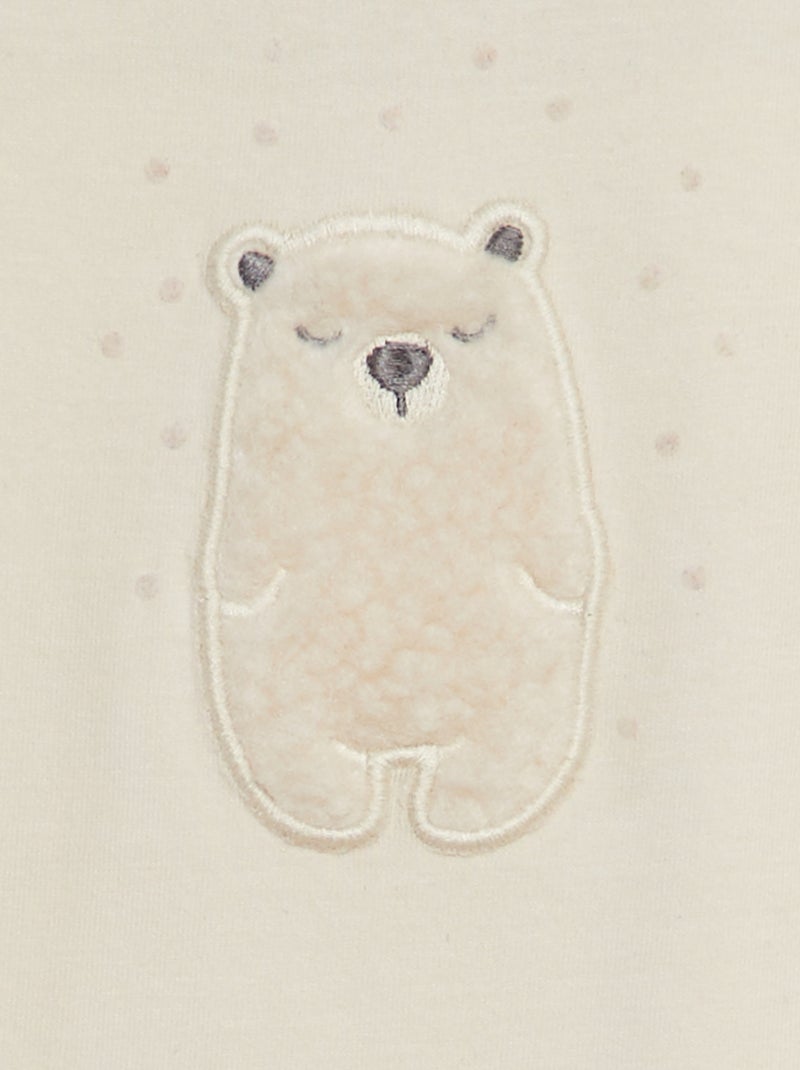 Body avec imprimé relief Beige - Kiabi