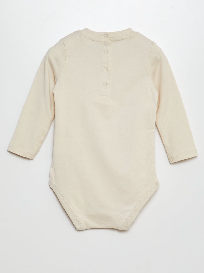 Body avec imprimé relief Beige - Kiabi