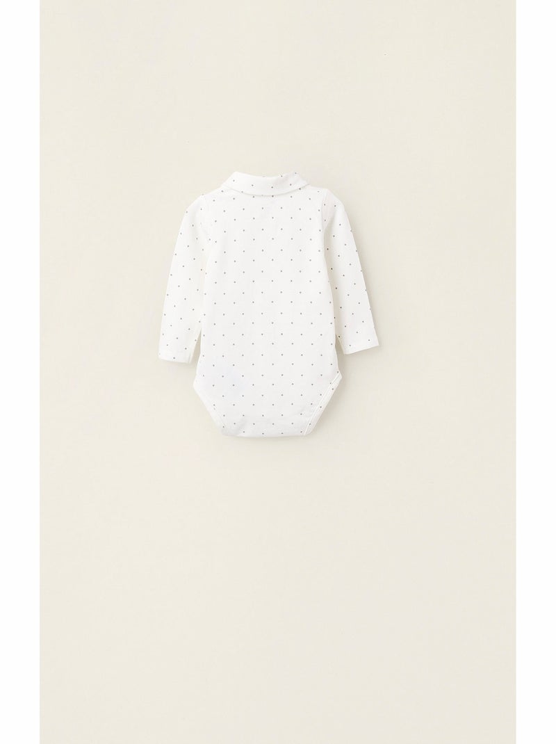 Body avec Motif Blanc - Kiabi