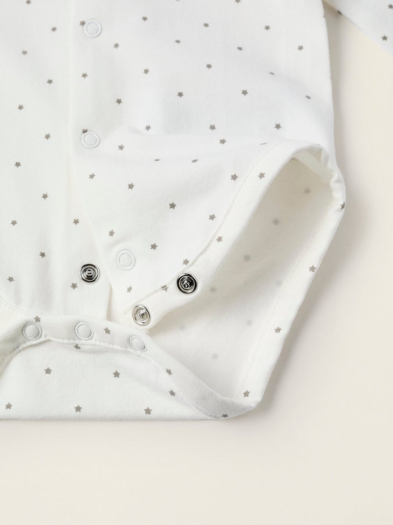 Body avec Motif Blanc - Kiabi